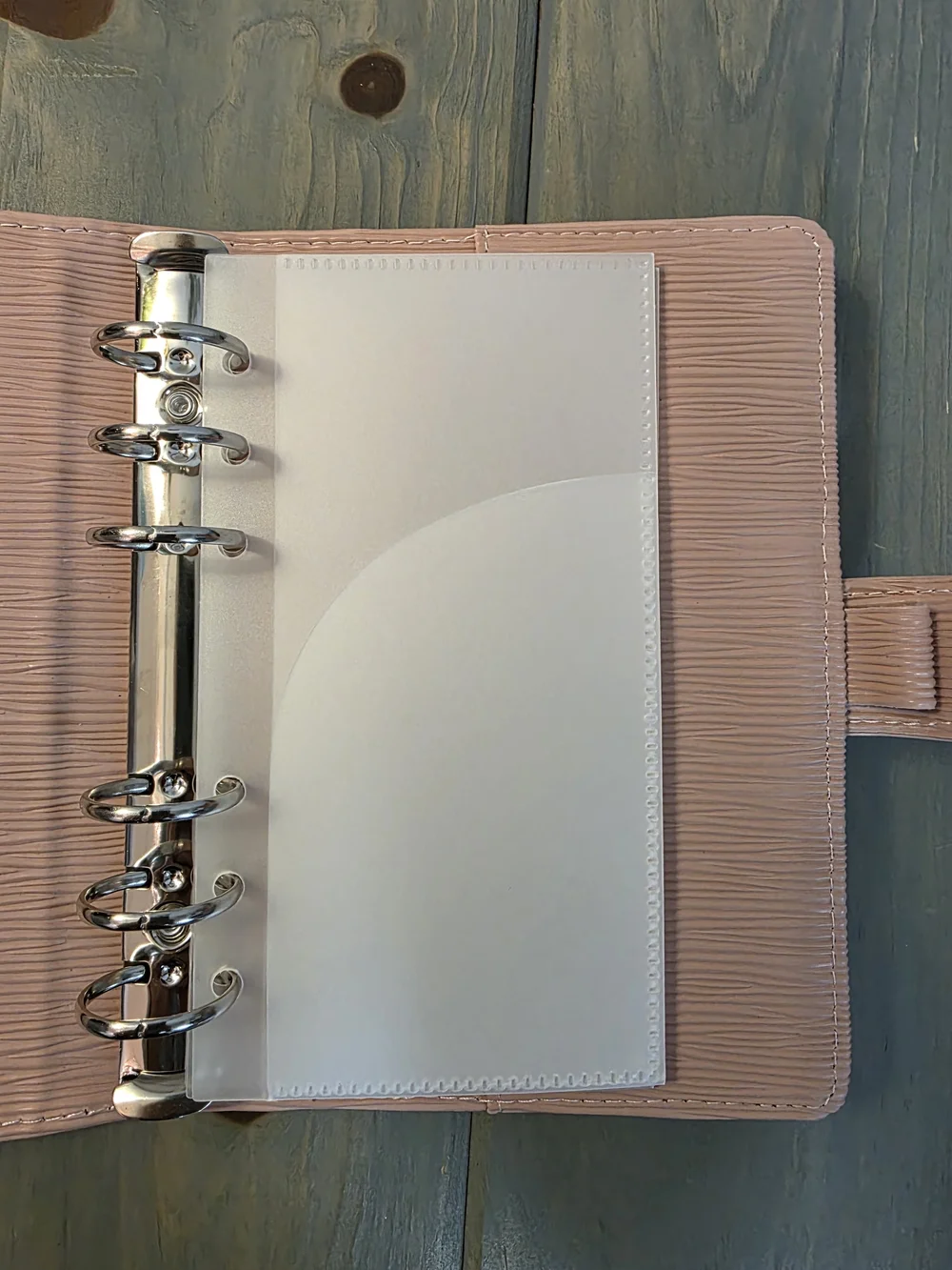 A6 Pink Binder With 5 Double Pocket Envelopes